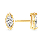 Marquise Liora Bezel Studs Earring ABE-235-D-1  - Abtin & Co.