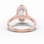 Marquise Lumière Bezel Solitaire Ring ABER-104-MA-LGD-16  - Abtin & Co.
