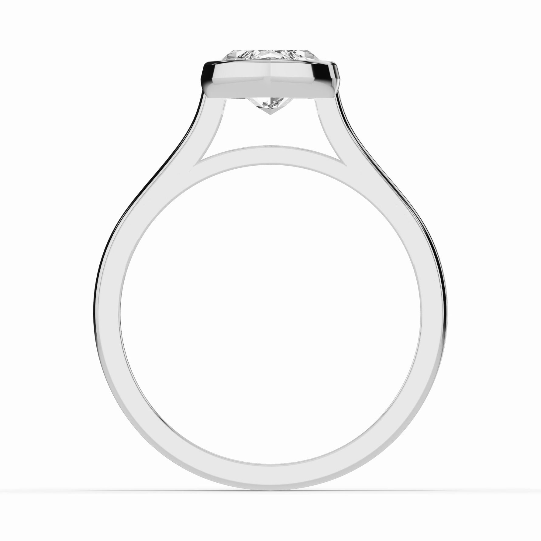 Marquise Lumière Bezel Solitaire Ring ABER-104-MA-LGD-16  - Abtin & Co.