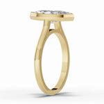 Marquise Lumière Bezel Solitaire Ring ABER-104-MA-LGD-16  - Abtin & Co.