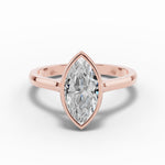 Marquise Lumière Bezel Solitaire Ring ABER-104-MA-LGD-16  - Abtin & Co.