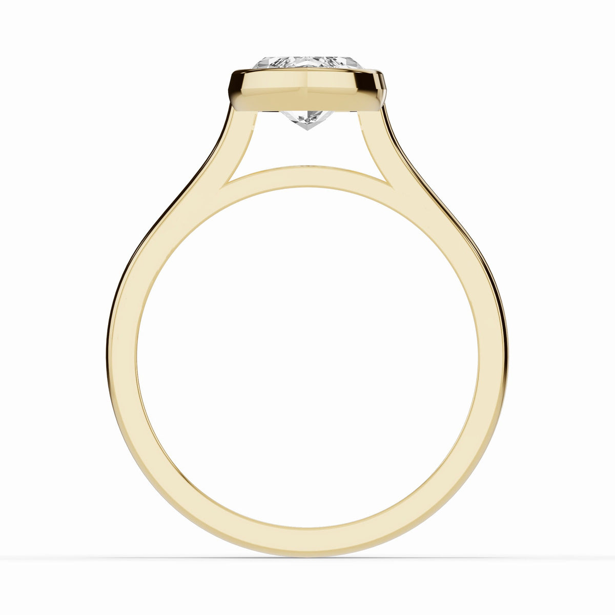 Marquise Lumière Bezel Solitaire Ring ABER-104-MA-LGD-16  - Abtin & Co.