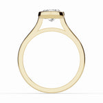 Marquise Lumière Bezel Solitaire Ring ABER-104-MA-LGD-16  - Abtin & Co.