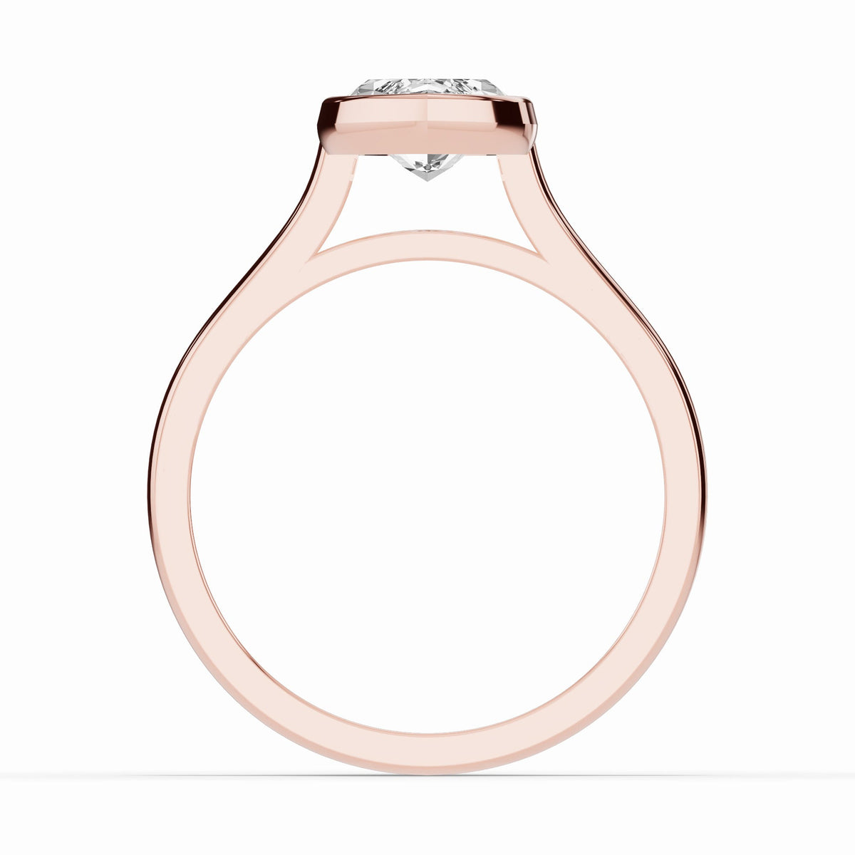 Marquise Lumière Bezel Solitaire Ring ABER-104-MA-LGD-16  - Abtin & Co.