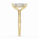 Marquise Lustre Hidden Halo Solitaire Ring ABER-101-MQ-LGD-1  - Abtin & Co.