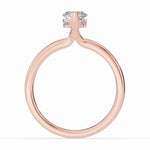 Marquise Lustre Hidden Halo Solitaire Ring ABER-101-MQ-LGD-11  - Abtin & Co.