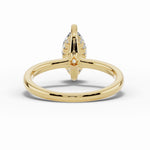 Marquise Lustre Hidden Halo Solitaire Ring ABER-101-MQ-LGD-1  - Abtin & Co.