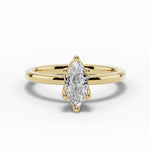 Marquise Lustre Solitaire Ring ABER-100-MQ-LGD-1  - Abtin & Co.