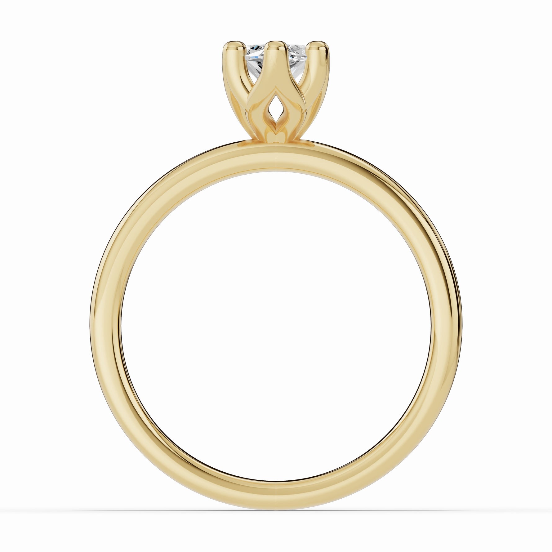 Marquise Lustre Solitaire Ring ABER-100-MQ-LGD-1  - Abtin & Co.