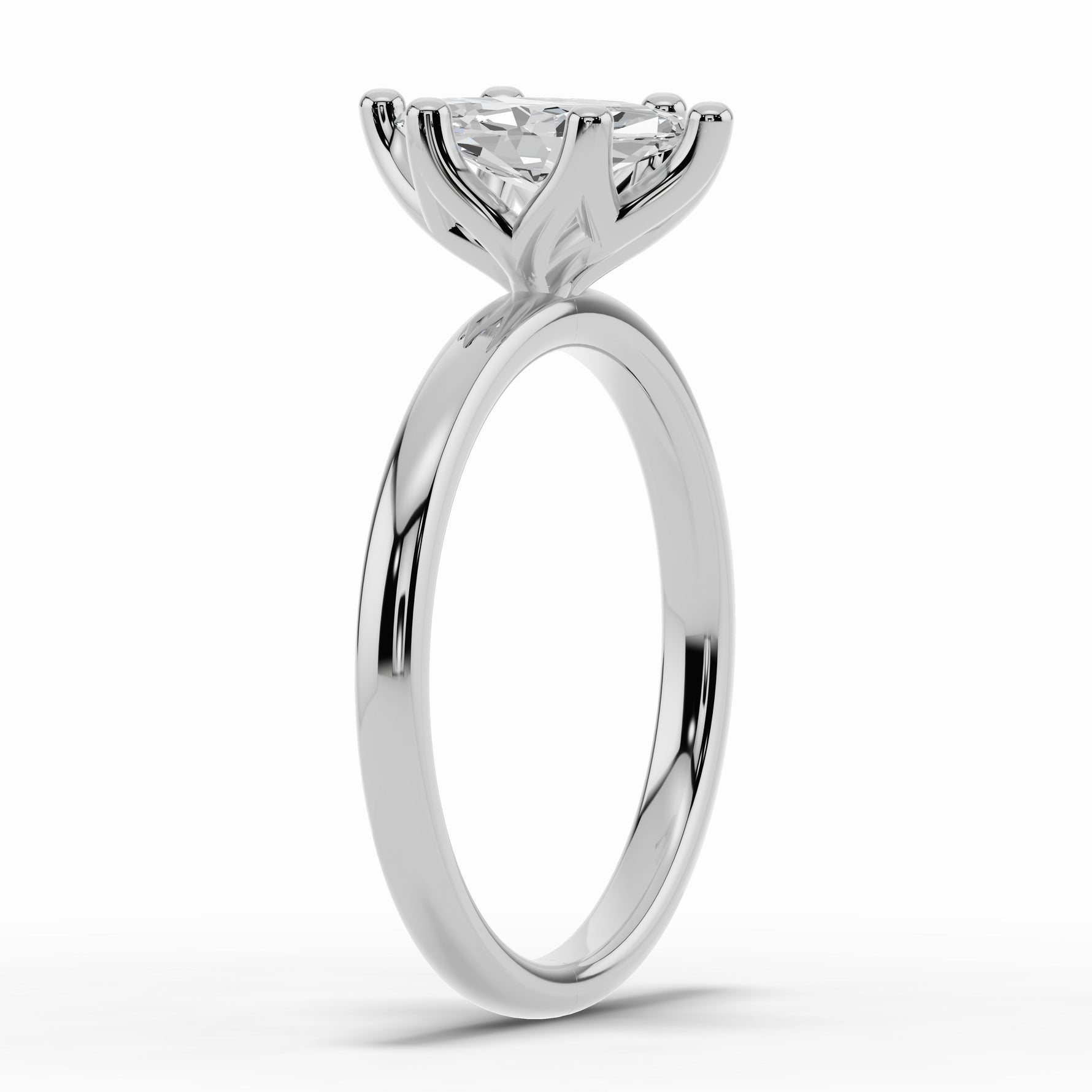 Marquise Lustre Solitaire Ring ABER-100-MQ-LGD-6  - Abtin & Co.