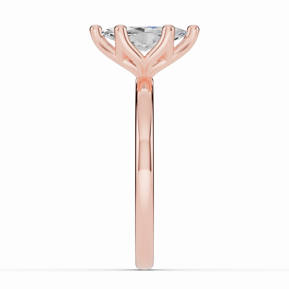 Marquise Lustre Solitaire Ring ABER-100-MQ-LGD-11  - Abtin & Co.