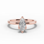 Marquise Lustre Solitaire Ring ABER-100-MQ-LGD-11  - Abtin & Co.