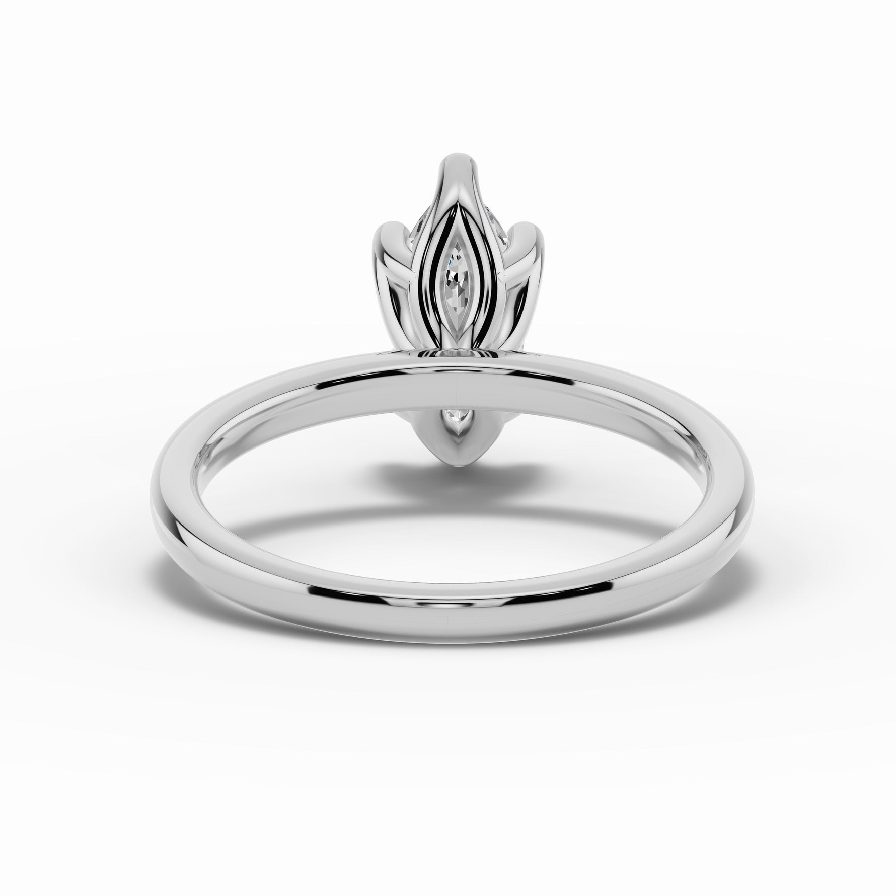 Marquise Lustre Solitaire Ring ABER-100-MQ-LGD-6  - Abtin & Co.