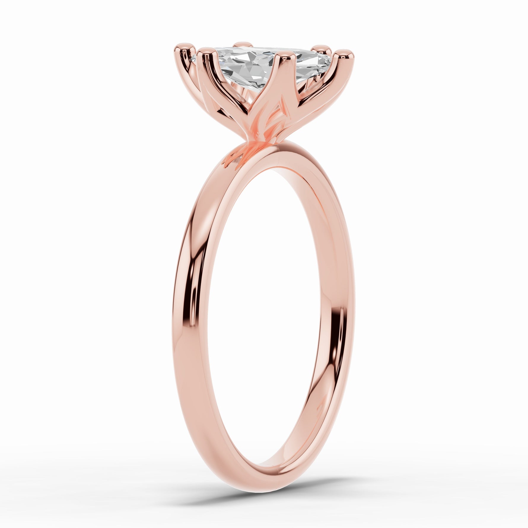Marquise Lustre Solitaire Ring ABER-100-MQ-LGD-11  - Abtin & Co.