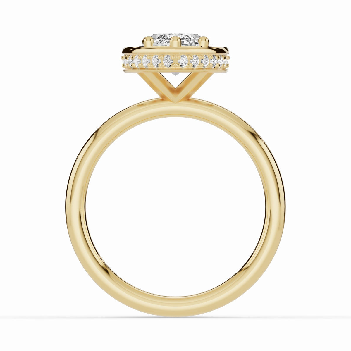 Marquise Nova Halo Engagement Ring Ring ABER-108-MQ-LGD-1  - Abtin & Co.