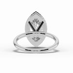 Marquise Nova Halo Engagement Ring Ring ABER-108-MQ-LGD-6  - Abtin & Co.