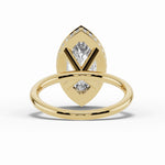 Marquise Nova Halo Engagement Ring Ring ABER-108-MQ-LGD-1  - Abtin & Co.