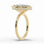 Marquise Nova Halo Engagement Ring Ring ABER-108-MQ-LGD-1  - Abtin & Co.