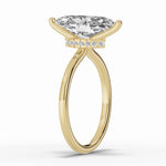 Marquise Tiara Glow Solitaire Ring ABER-102-MQ-LGD-1  - Abtin & Co.