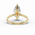 Marquise Tiara Glow Solitaire Ring ABER-102-MQ-LGD-1  - Abtin & Co.