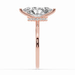 Marquise Tiara Glow Solitaire Ring ABER-102-MQ-LGD-11  - Abtin & Co.