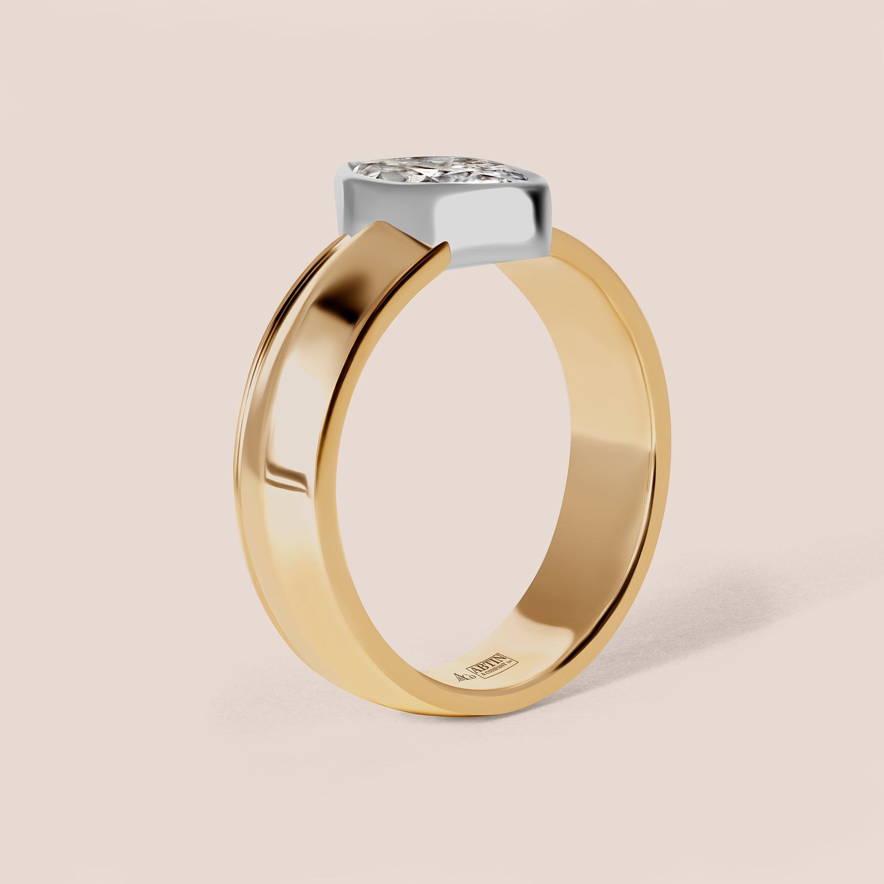Marquise Valen Engagement Ring Ring ABER-126-MQ-LGD-1  - Abtin & Co.