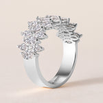 Marquise Vista Double Row Band Ring ABB-727.2-LGD-3  - Abtin & Co.