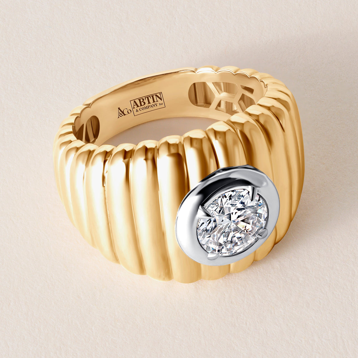 Monarch Dome Ring Ring ABB-728-LGD-1  - Abtin & Co.