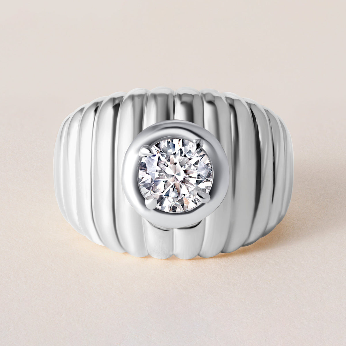 Monarch Dome Ring Ring ABB-728-LGD-3  - Abtin & Co.