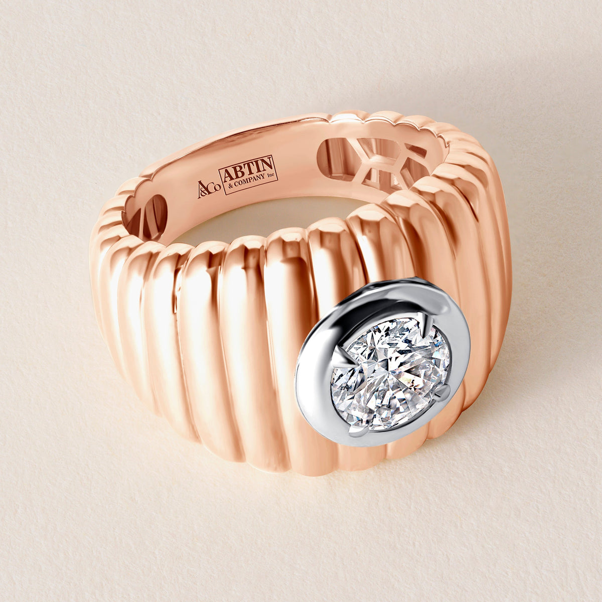 Monarch Dome Ring Ring ABB-728-LGD-2  - Abtin & Co.