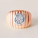 Monarch Dome Ring Ring ABB-728-LGD-2  - Abtin & Co.