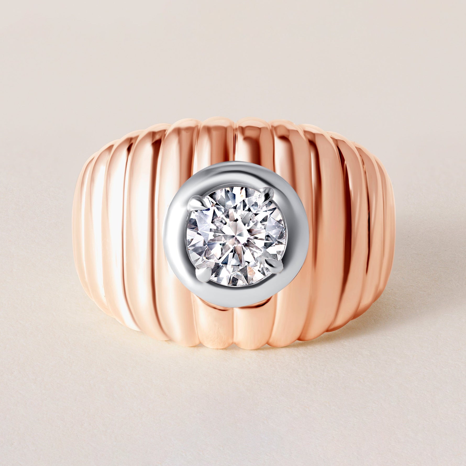 Monarch Dome Ring Ring ABB-728-LGD-2  - Abtin & Co.