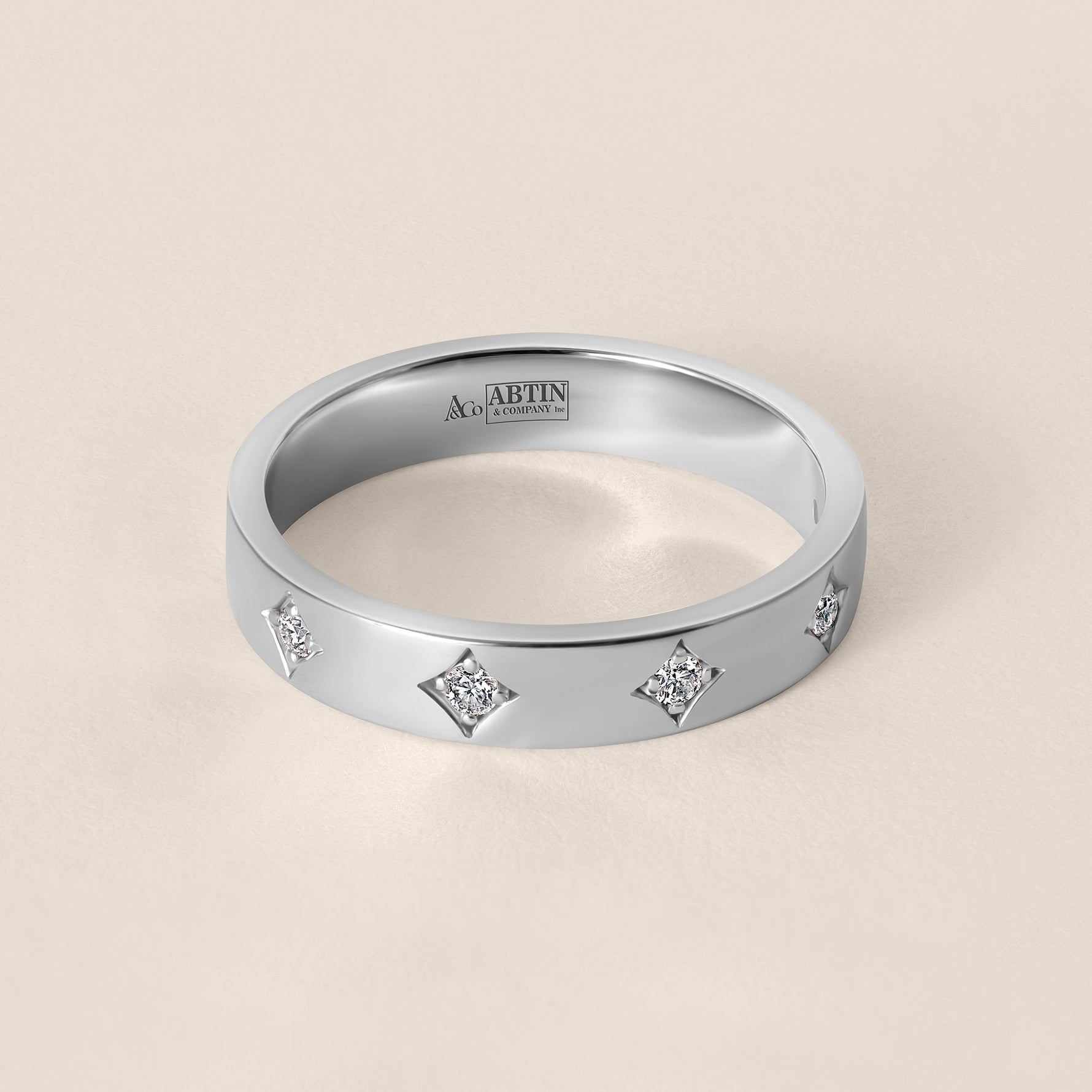 NOVA Band Ring ABB-739Y-D-5  - Abtin & Co.