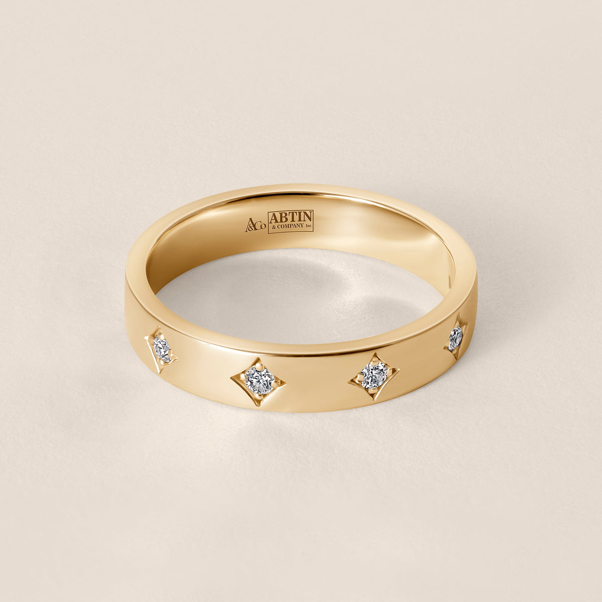 NOVA Band Ring ABB-739Y-D-1  - Abtin & Co.