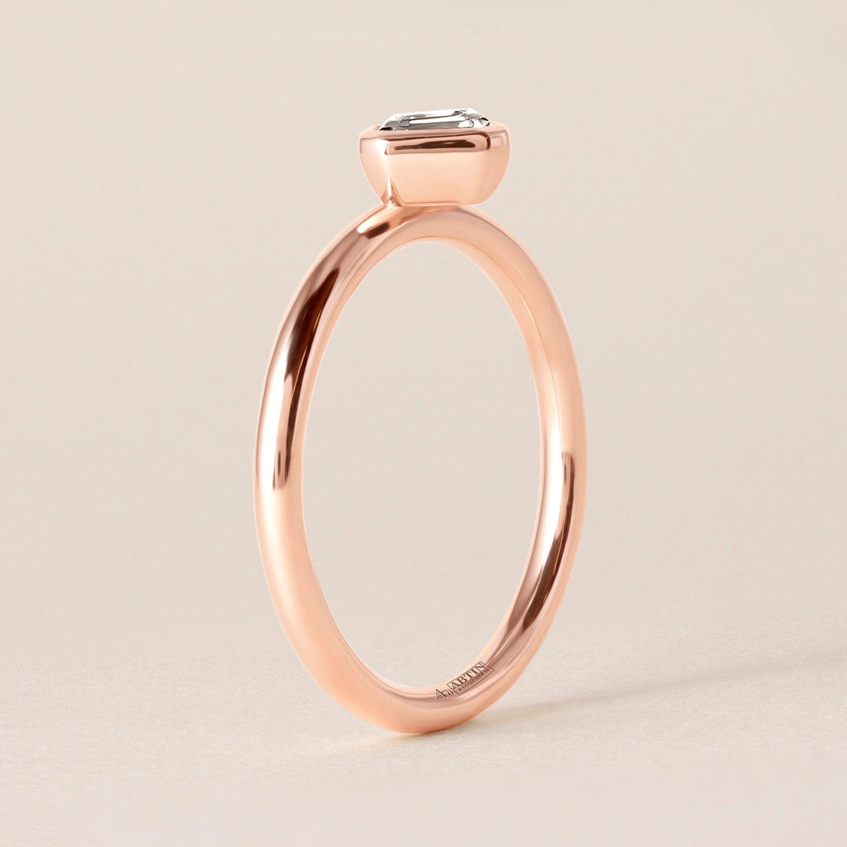 Offset Asscher Lux Ring Ring ABB-710.3-AS-D-3  - Abtin & Co.