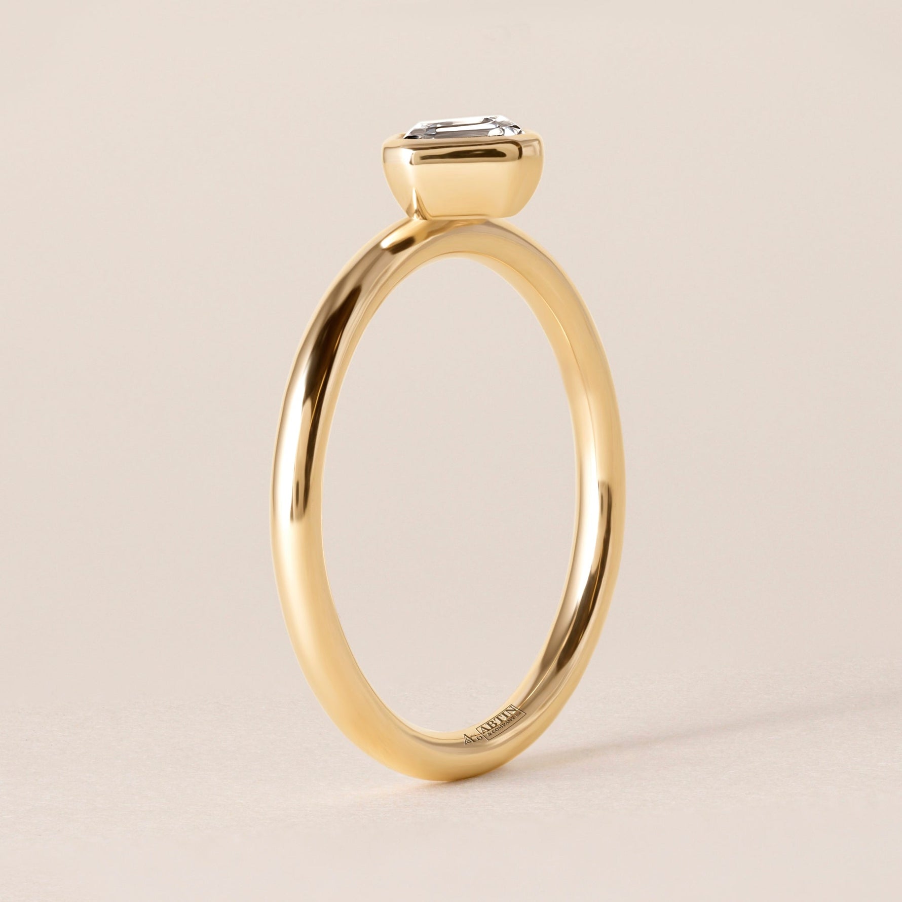 Offset Asscher Lux Ring Ring ABB-710.3-AS-D-3  - Abtin & Co.