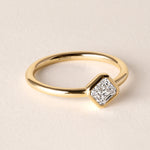 Offset Asscher Lux Ring Ring ABB-710.3-AS-D-3  - Abtin & Co.