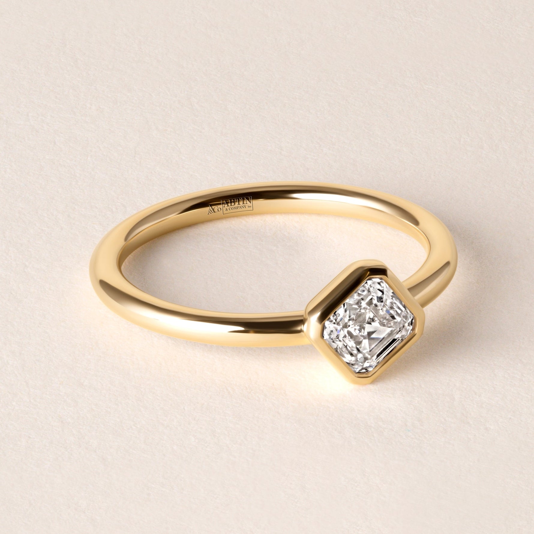 Offset Asscher Lux Ring Ring ABB-710.3-AS-D-3  - Abtin & Co.