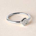 Offset Asscher Lux Ring Ring ABB-710.3-AS-D-2  - Abtin & Co.