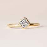 Offset Asscher Lux Ring Ring ABB-710.3-AS-D-3  - Abtin & Co.