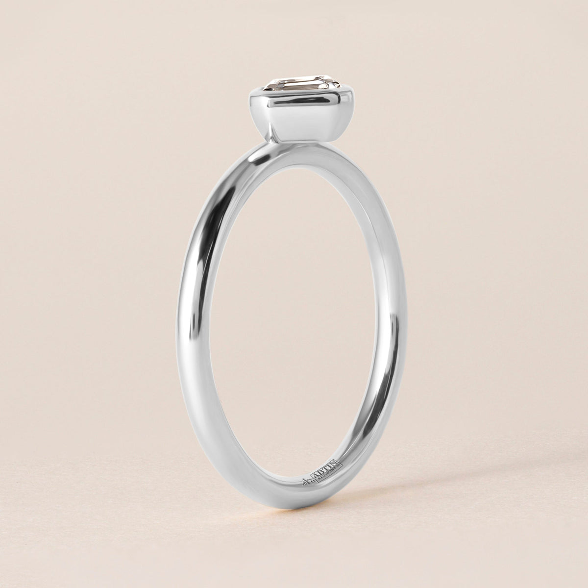 Offset Asscher Lux Ring Ring ABB-710.3-AS-D-2  - Abtin & Co.