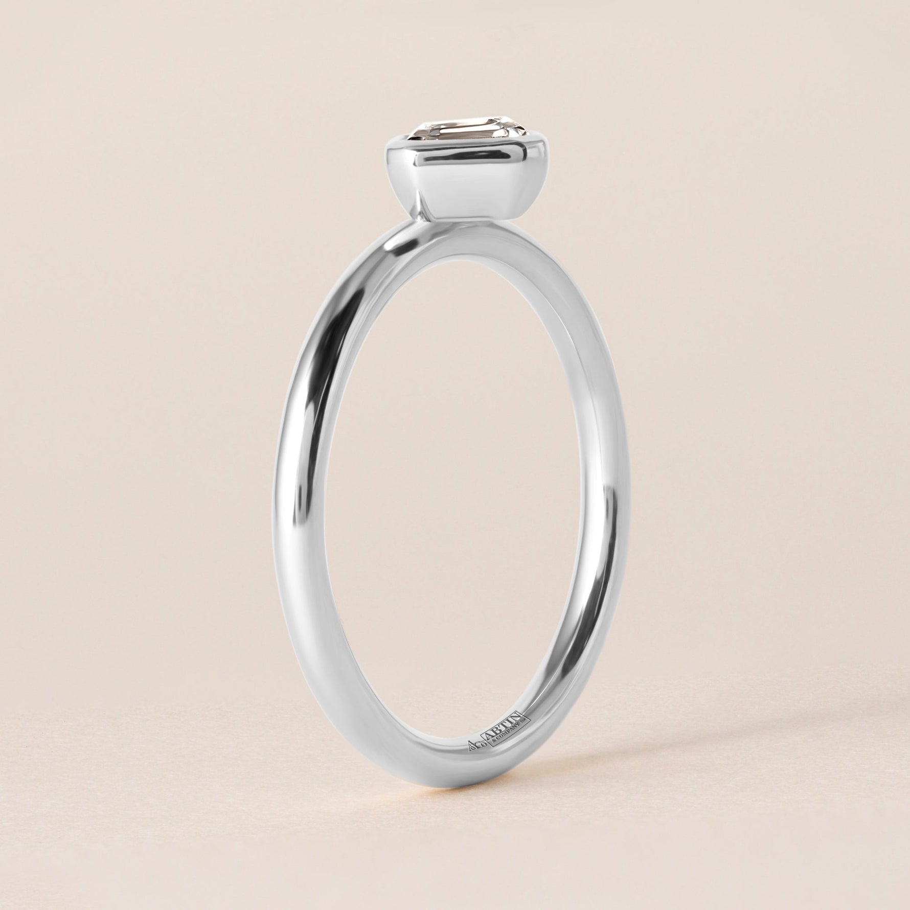 Offset Asscher Lux Ring Ring ABB-710.3-AS-D-2  - Abtin & Co.