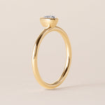 Offset Heart Lux Ring Ring ABB-710.3-HT-D-5  - Abtin & Co.