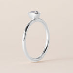 Offset Heart Lux Ring Ring ABB-710.3-HT-D-5  - Abtin & Co.