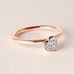 Offset Heart Lux Ring Ring ABB-710.3-HT-D-5  - Abtin & Co.