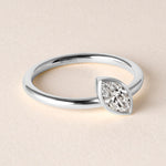 Offset Marquise Lux Ring Ring ABB-710.3-MQ-D-3  - Abtin & Co.