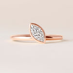 Offset Marquise Lux Ring Ring ABB-710.3-MQ-D-5  - Abtin & Co.