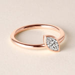 Offset Marquise Lux Ring Ring ABB-710.3-MQ-D-5  - Abtin & Co.