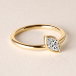 Offset Marquise Lux Ring Ring ABB-710.3-MQ-D-1  - Abtin & Co.