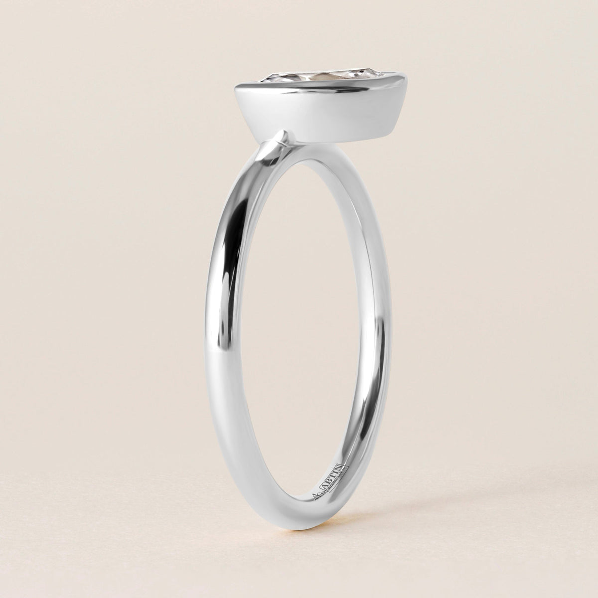 Offset Marquise Lux Ring Ring ABB-710.3-MQ-D-3  - Abtin & Co.